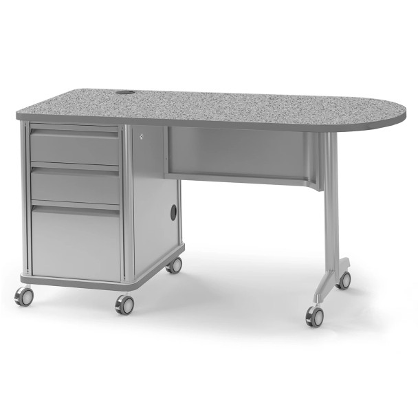 Alumni Accelerator Teacher Desk w Bullet End Top 30"x60"