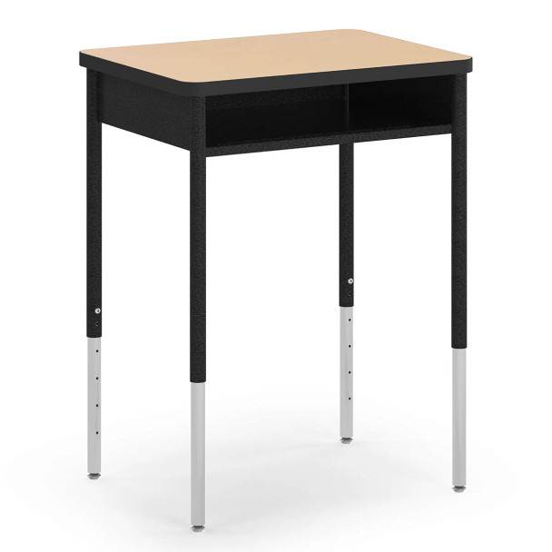 Alumni Honor Roll Steel Closed Box Desk w Round Legs 18"x24"