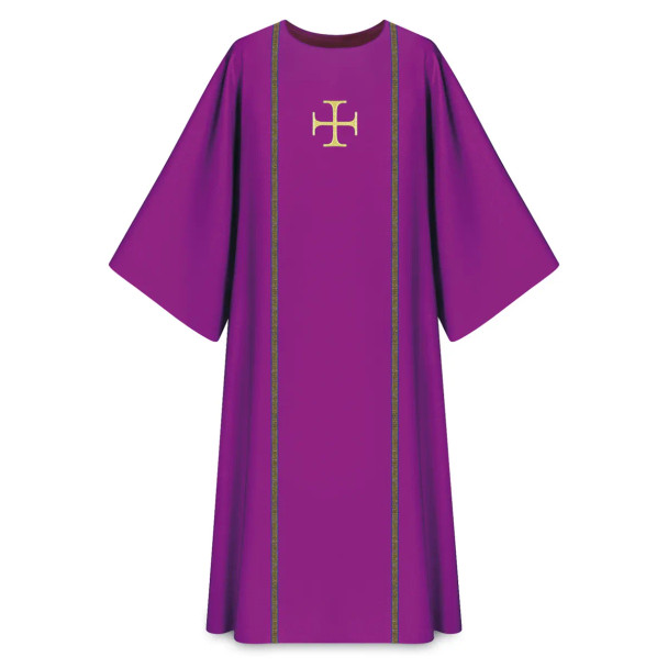 Slabbinck Dalmatic with Embroidered Cross-Purple