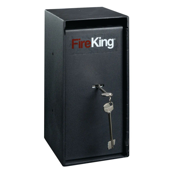 FireKing Compact Cash Trim Fire Safe w Key Lock