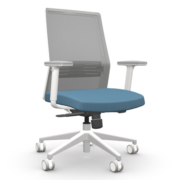 AMQ BODI Task Chair, White Frame