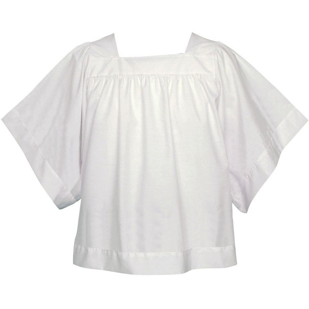 Abbey Server Surplice Square Yoke Poly/Cotton