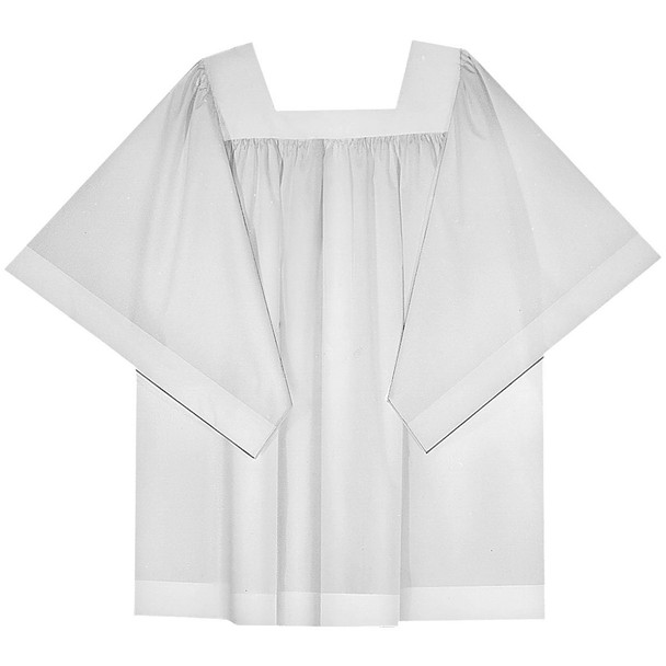 Abbey Priest Surplice Poly/Cotton Square Yoke