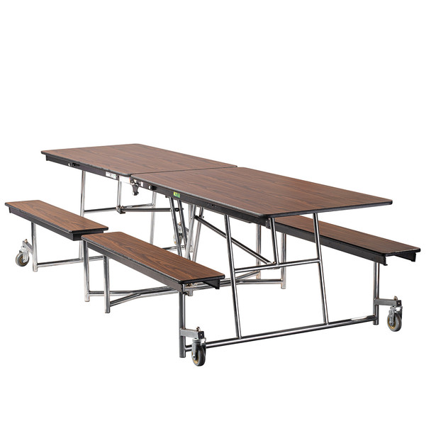 Mobile Cafeteria Bench Table