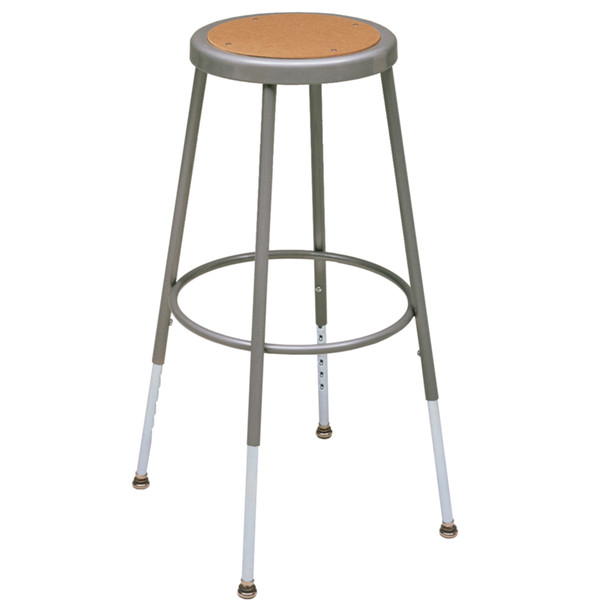 KI 600 Series Steel Rimmed Stool 25″-33″ Adjustable Seat Height