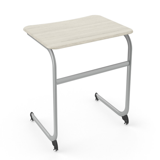 KI Intellect Wave Cantilever Desk 29"H w Curved Front Top