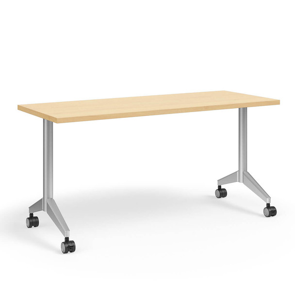 KI Pirouette Fixed Height Table w Casters 24" x 72"