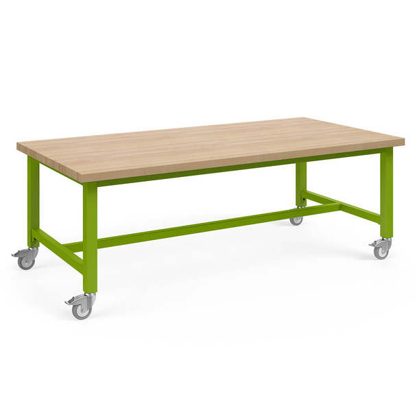 KI Stout Table 29"H w Butcherblock Top 42"x72"