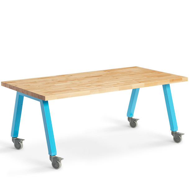Smith System Planner Studio 36x72" Butcher Block Table