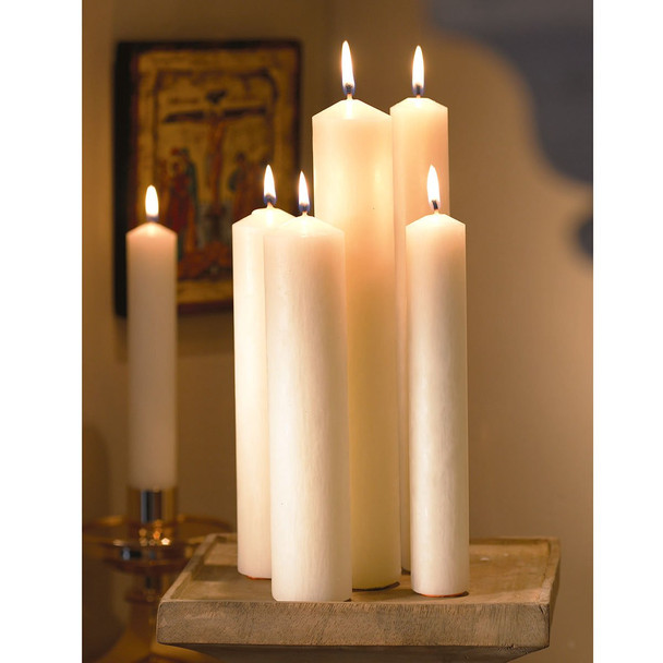 Will & Baumer Altar Candle 51% Beeswax 2"x9" APE 6/Bx
