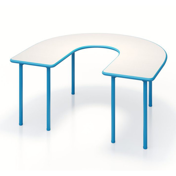 Smith System Elemental 57"x66" Horseshoe Table Adjustable Height 19-33"H