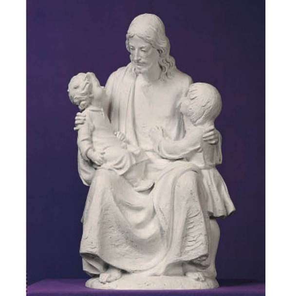 Demetz Jesus With Two Children Statue