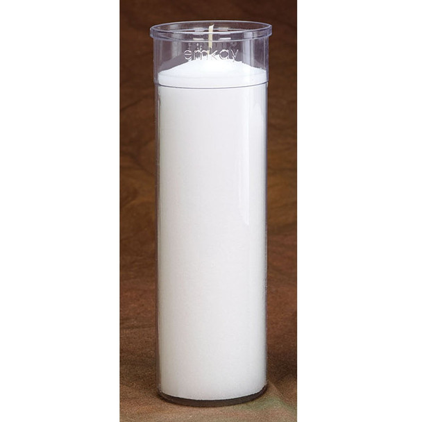 Emkay Devotional Candle Insert 6 Day Plastic Clear 24/Cs