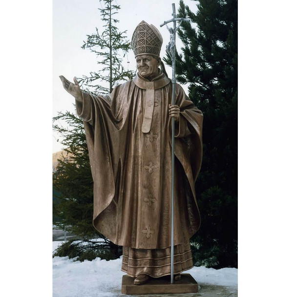 Demetz St John Paul II (Pope) Statue