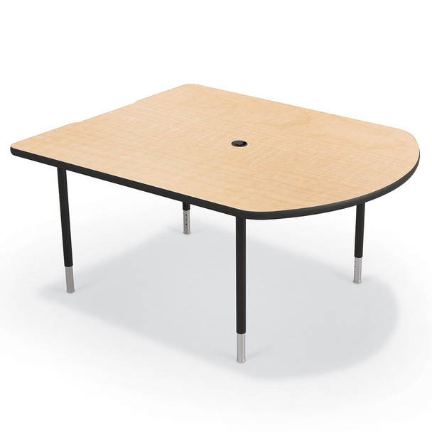 MooreCo MediaSpace Table-Small with Black Legs