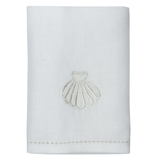 MDS Baptismal Napkin w Shell Design