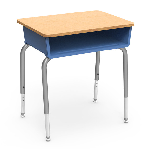 Virco 785 Series Student Desk with Laminate Surface and Plastic Book Box
