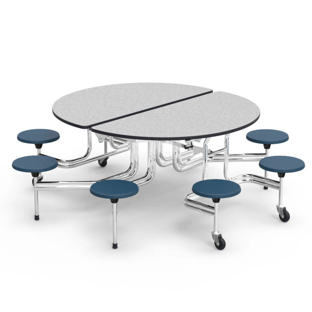 Virco MTB Series 54"x60" Oval Mobile Table w Stools