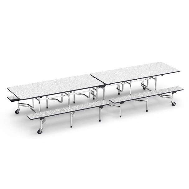 Virco MTB Series 12' Mobile Bench Table - Elementary Height