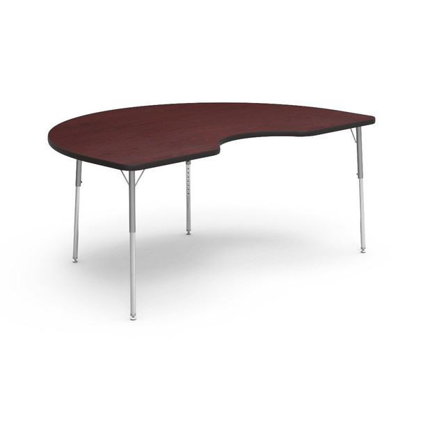 Virco 4000 Series 72" Kidney Activity Table 17" - 25" H