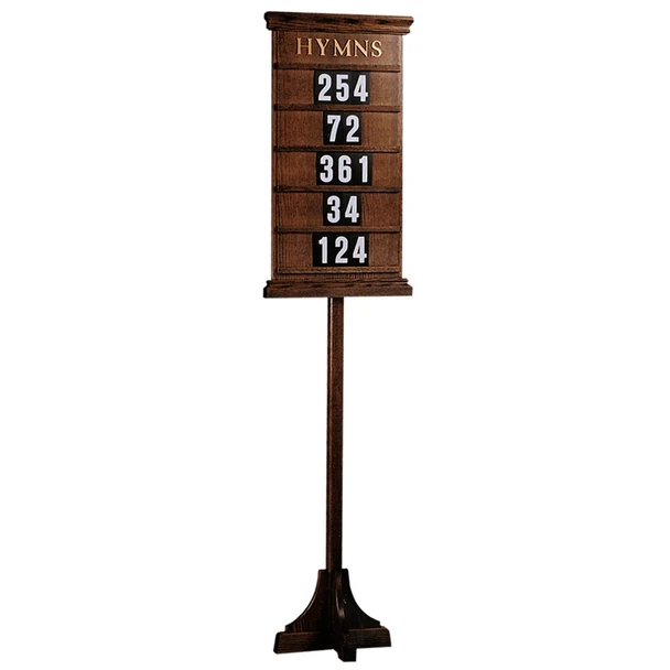 Woerner 234 Hymn Board with Stand