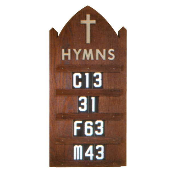 Woerner 4290T Hanging Hymn Board