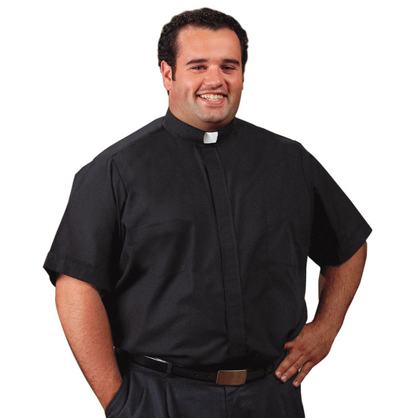 RJ Toomey Big & Tall Clergy Shirt Short Sleeve