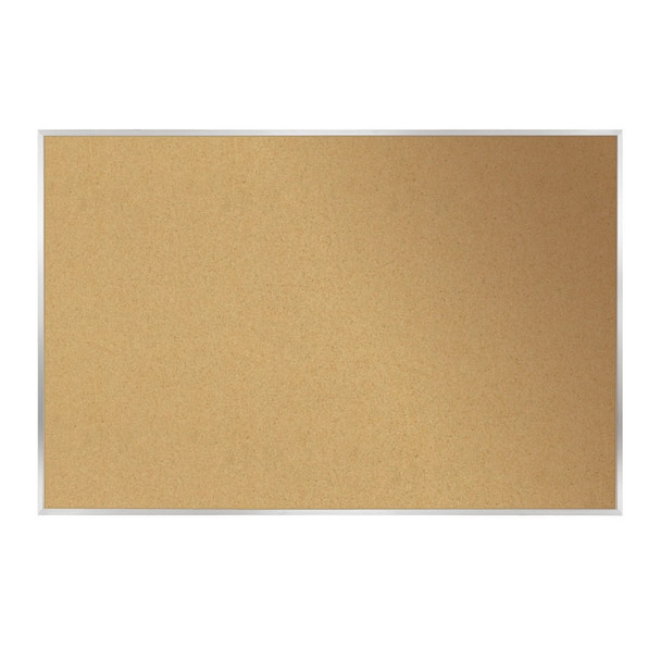 Ghent Aluminum Frame Natural Cork Bulletin Board