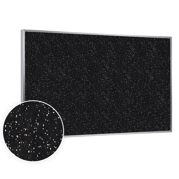 Ghent 2'x3' Aluminum Frame Recycled Rubber Bulletin Board