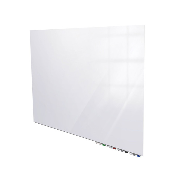 Ghent Aria 3'H x 4'W Magnetic Low Profile Horizontal Glassboard w Magnets
