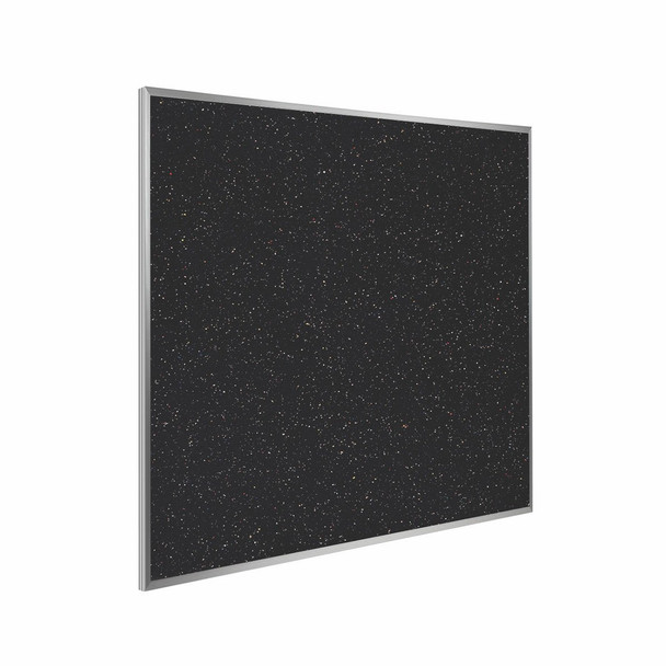 Ghent 4'x4' Aluminum Frame Recycled Rubber Bulletin Board