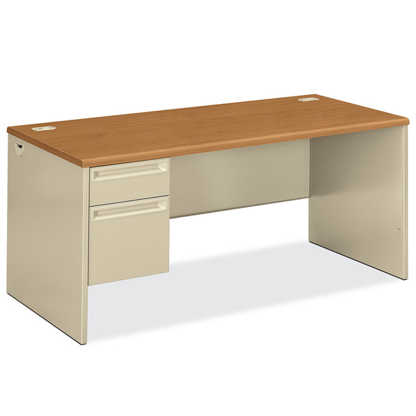 HON 38000 Series Left Pedestal Desk 66Wx30D