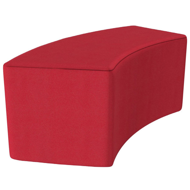 Artcobell Curved Bench, Silvertex® Vinyl