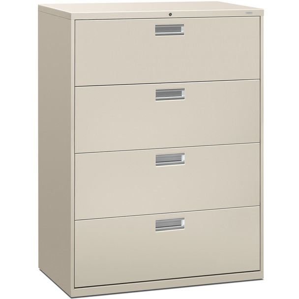 HON Brigade 600 Series 4-Drawer 42"W Lateral File w Lock