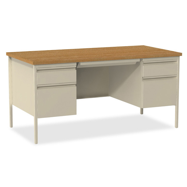 Lorell Fortress Double Pedestal Desk 60"x30"
