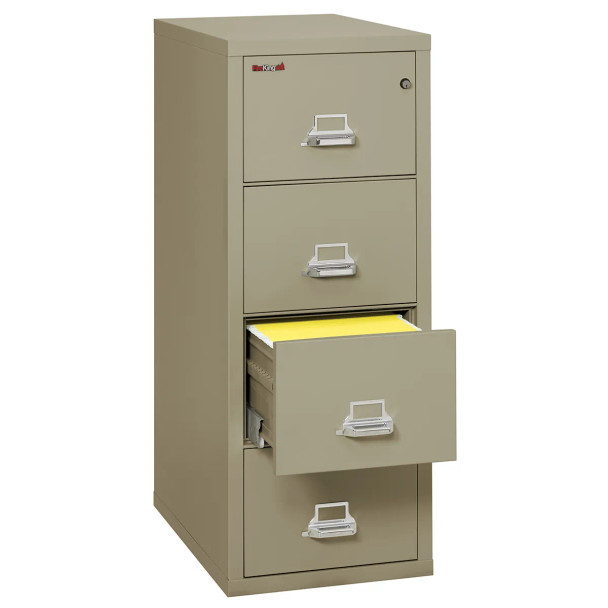 FireKing Classic 4-Dr Vertical Fire-Resistant File Letter 31"D