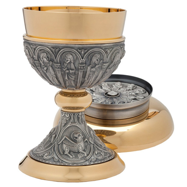 Alviti A-4133G Chalice w Bowl Paten