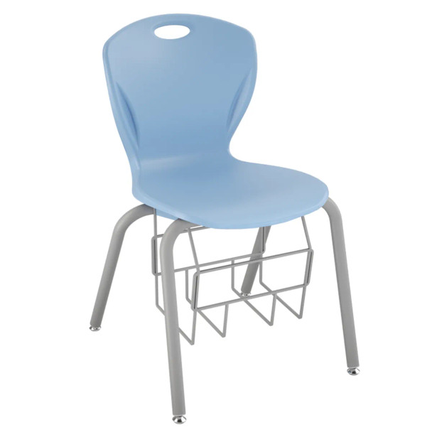 Artcobell Discover 4-Leg Chair w Bookrack 18"