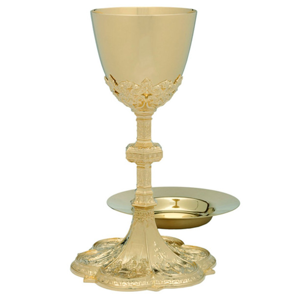 Alviti A-8402G Chalice w 6 1/8" Well Paten