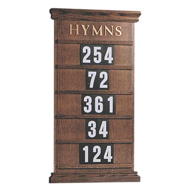Woerner 234H Hanging Hymn Board