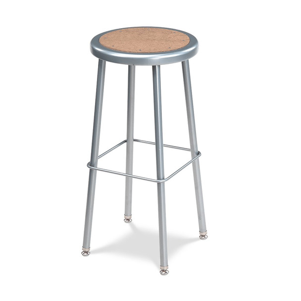 Virco 122 Series Masonite Seat Stool 29 3/8" Seat Height
