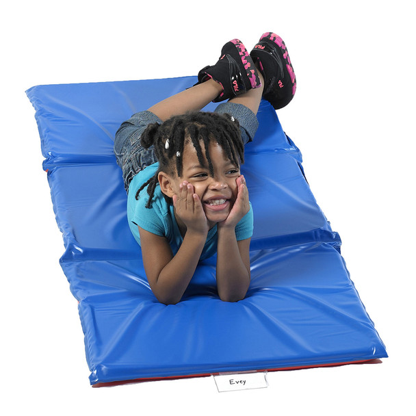 Childrens Factory 1" Angels 3-Section Folding Rest Nap Mat 10 Pack