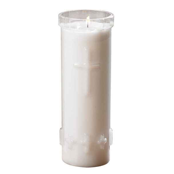 Will & Baumer Cemetery Candle Sanctolite 7 Day Outdoor Plastic 12/Cs