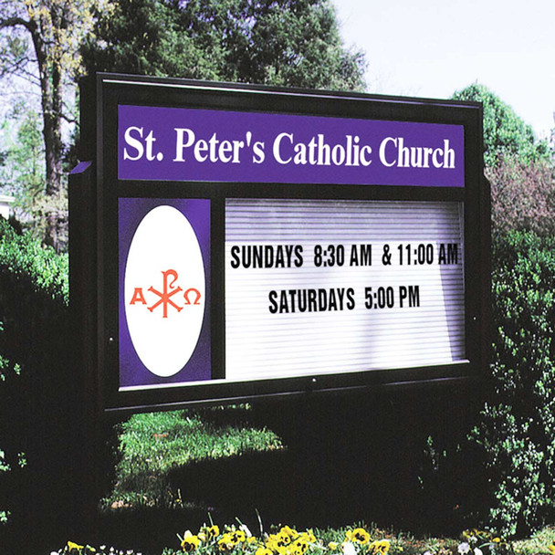 MPC Church Sign EMBLEM 72"x40" Single Face