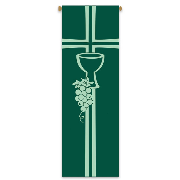 Slabbinck Banner Chalice and Grapevine 39 3/8" x 118"