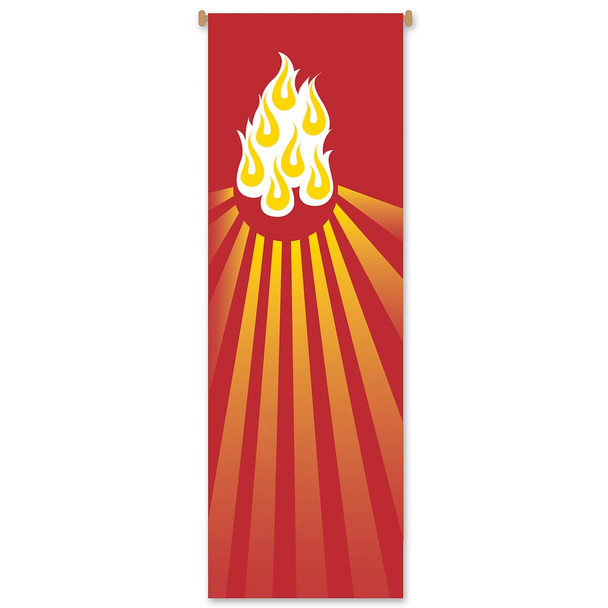 Slabbinck Banner Flames 39 3/8" x 118"
