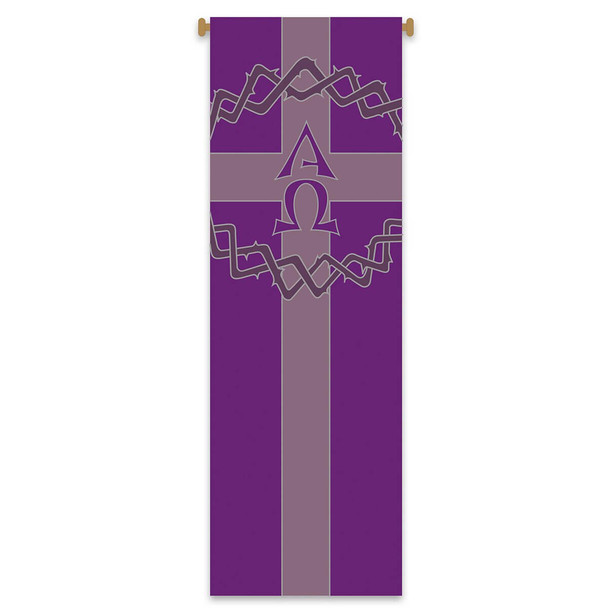 Slabbinck Banner Crown of Thorn Alpha-Omega 39 3/8" x 118"