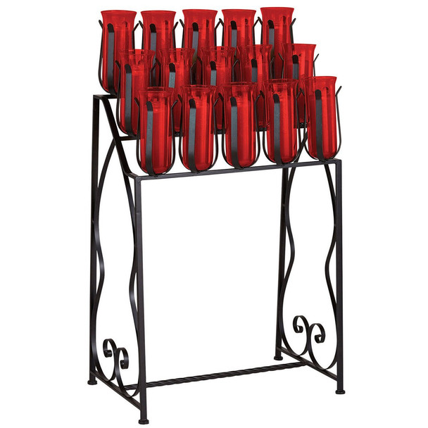 Sudbury Brass Devotional Candle Stand- 15 Light with Large Prongs