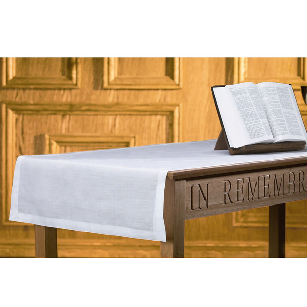 RJ Toomey Altar Runner Plain 100% Linen 24" x 62" 1.5" Hem