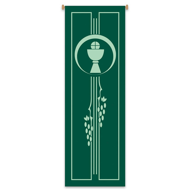 Slabbinck Banner Chalice Host and Grapevine 39 3/8" x 118"